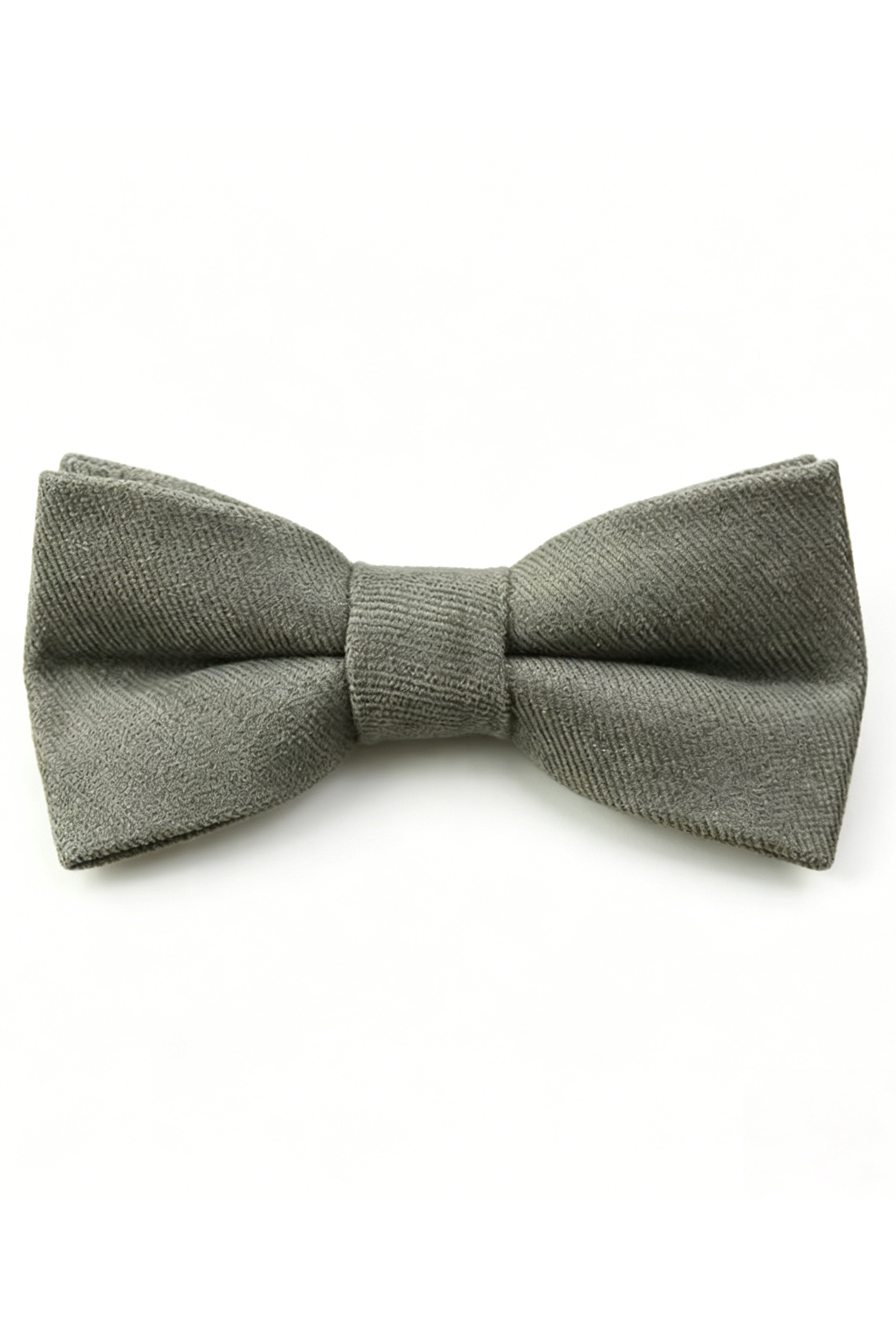 Neutral Black White Grey Boys Double-Layer Cotton Linen Bow Tie