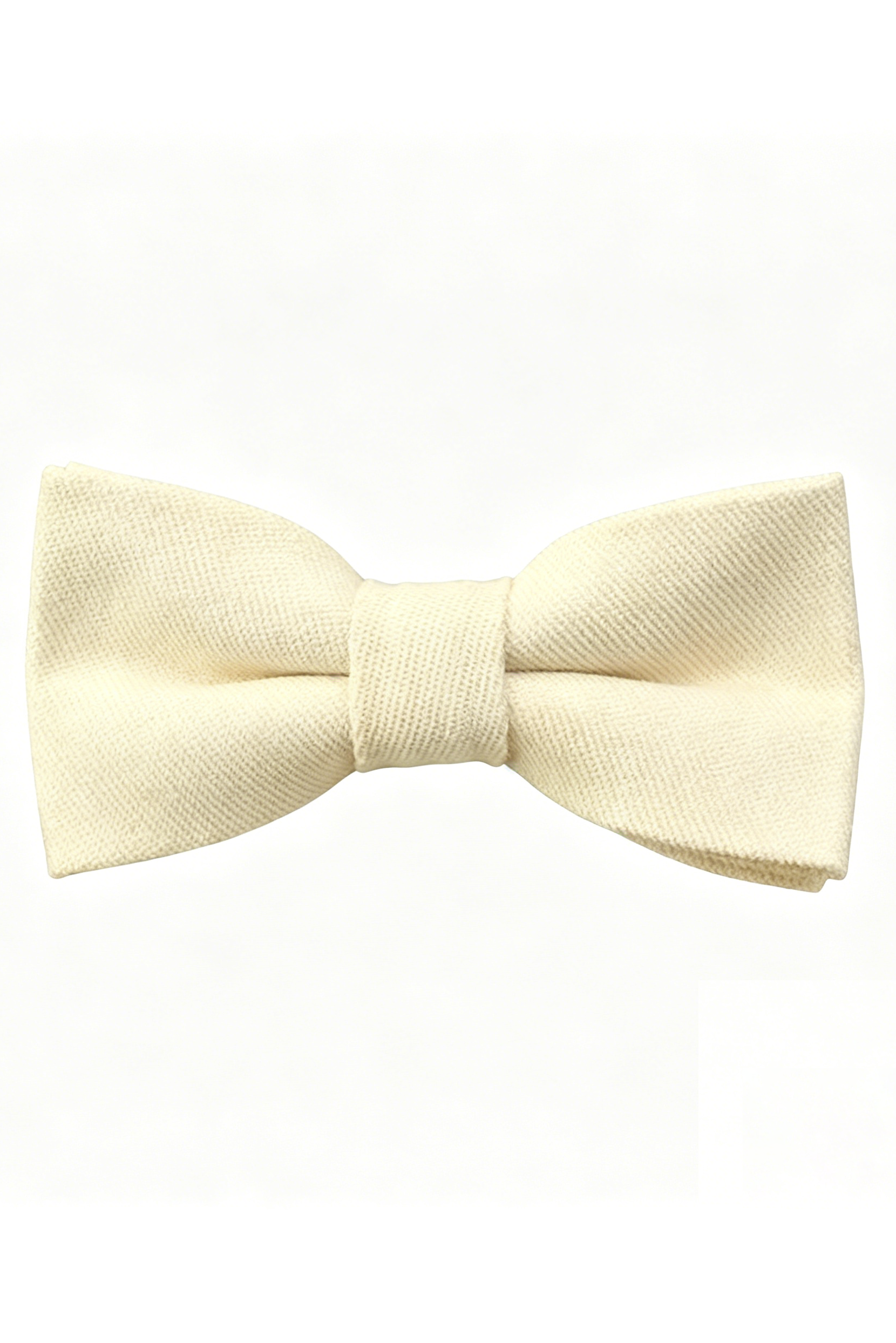 Neutral Black White Grey Boys Double-Layer Cotton Linen Bow Tie