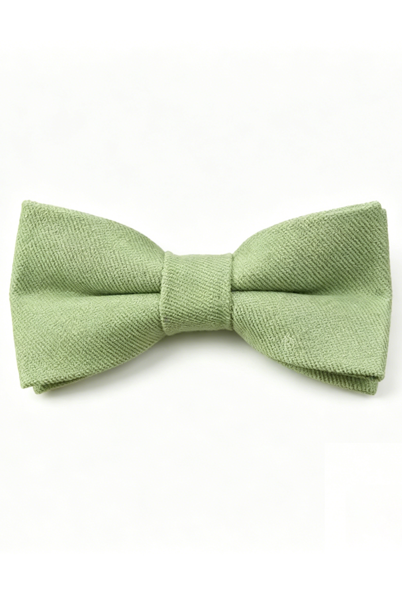 Green Series Adjustable Double-Layer Cotton Linen Bow Tie