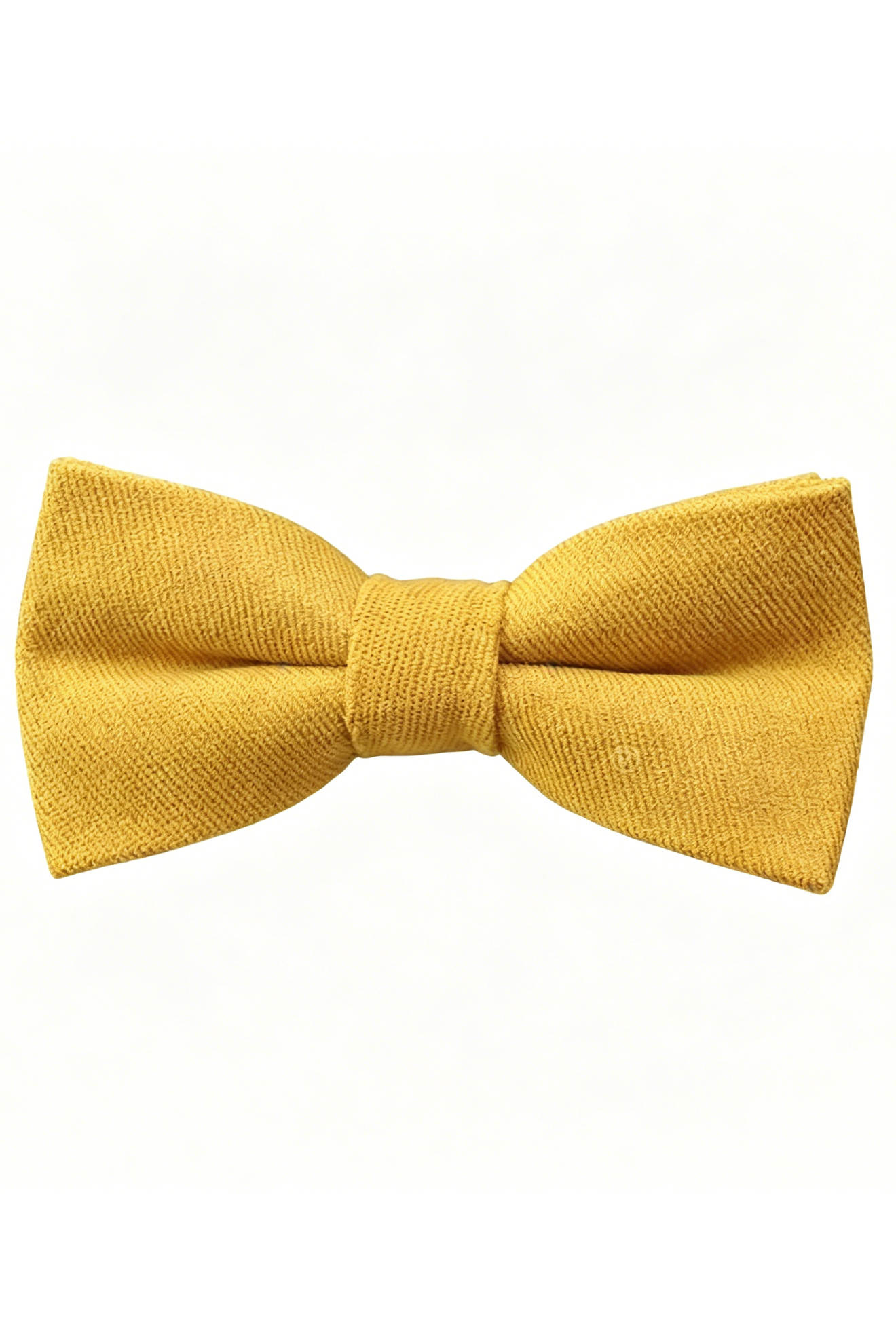 Yellow & Brown Series Adjustable Double-Layer Cotton Linen Bow Tie