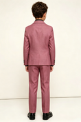 Cargar la imagen en la vista de la galería, Dusty Pink Cotton-Linen Blend Double-Breasted 2-Piece Suit

