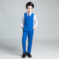 Load image into Gallery viewer, Royal Blue Formal Classic 5 Piece Kids Boys Suits
