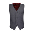 Cargar la imagen en la vista de la galería, Grey 3 Piece Kids Boys' Formal Fit Blazer Vest and Pants Dress Suits Set
