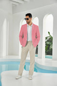 Charger l'image dans la visionneuse de la galerie, Seersucker Striped Men's Summer Blazer
