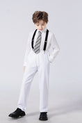 Cargar la imagen en la vista de la galería, White Tuxedo 5 Piece Boys Suits
