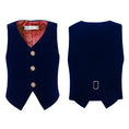 Load image into Gallery viewer, Navy Velvet 5 Piece Boy's Formal Boys Suits
