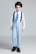 Load image into Gallery viewer, Light Blue Kid Boys Classic 5 Piece Boys Suits
