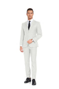 Bild in Galerie-Betrachter laden, Two Button Wedding 2 Pieces Men's Suits Jacket+Pants
