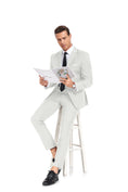 Cargar la imagen en la vista de la galería, Two Button Wedding 2 Pieces Men's Suits Jacket+Pants
