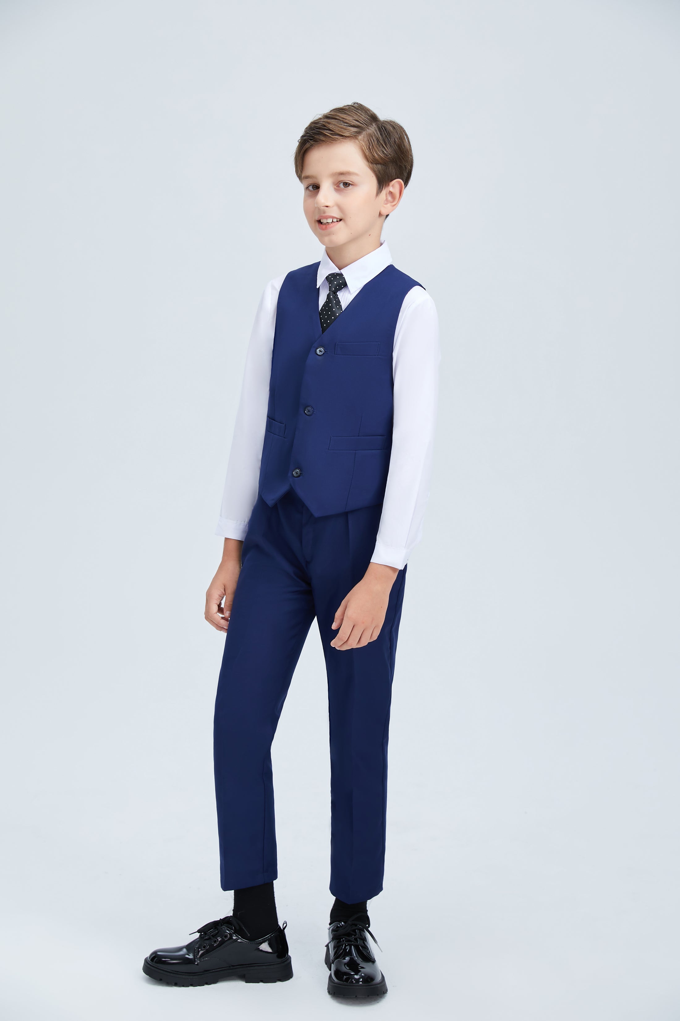 Navy Kid Formal Classic 5 Piece Boys Suits