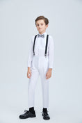 Charger l'image dans la visionneuse de la galerie, White Tuxedo 5 Piece Boys Suits
