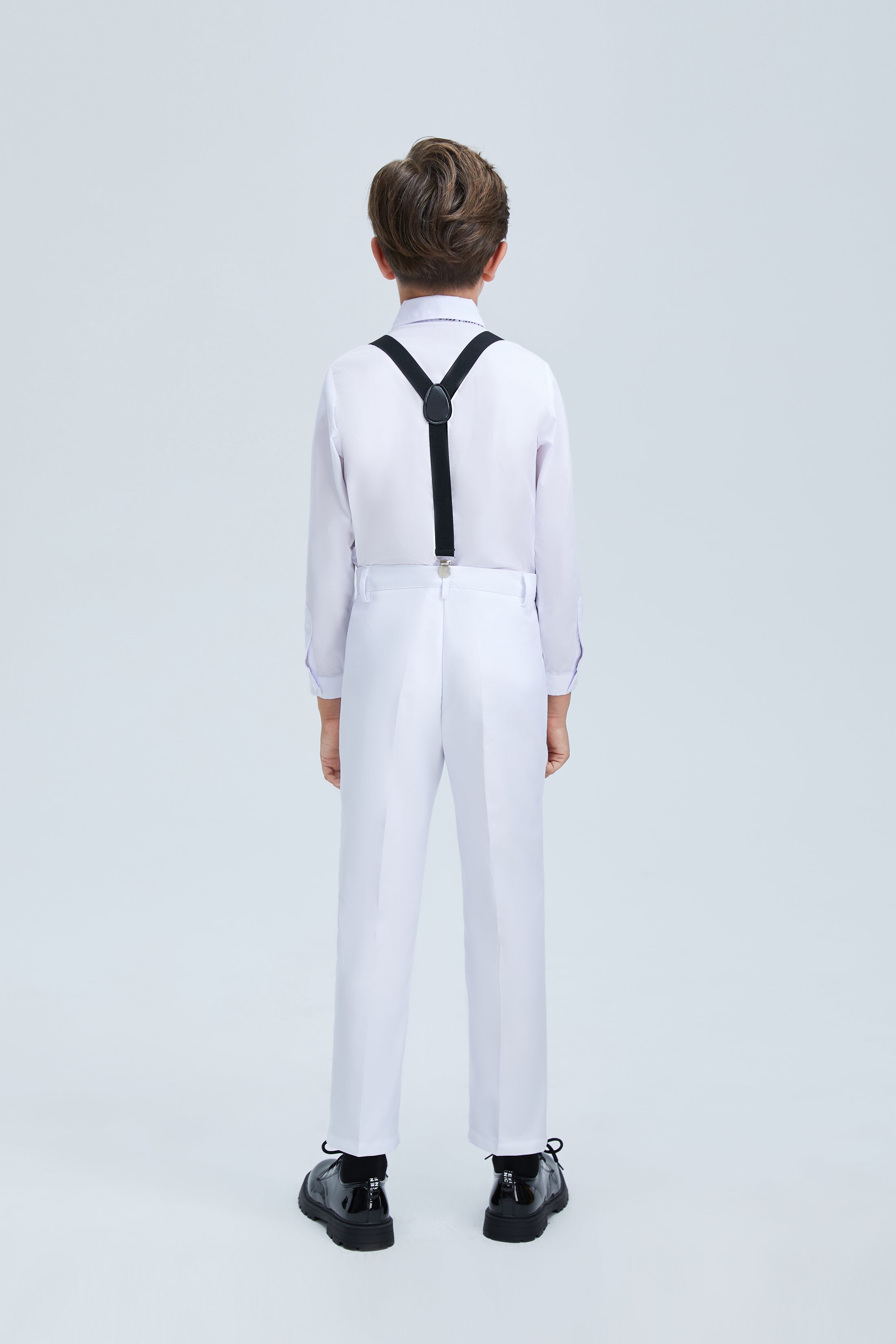 White Tuxedo 5 Piece Boys Suits