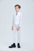 Charger l'image dans la visionneuse de la galerie, White Tuxedo 5 Piece Boys Suits
