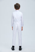 Charger l'image dans la visionneuse de la galerie, White Tuxedo 5 Piece Boys Suits
