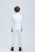 Charger l'image dans la visionneuse de la galerie, White Tuxedo 5 Piece Boys Suits
