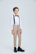 Cargar la imagen en la vista de la galería, Champagne Kid Formal Classic Suits Set 5 Piece Boys Suits
