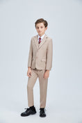 Cargar la imagen en la vista de la galería, Champagne Kid Formal Classic Suits Set 5 Piece Boys Suits
