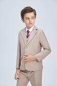 Cargar la imagen en la vista de la galería, Champagne Kid Formal Classic Suits Set 5 Piece Boys Suits
