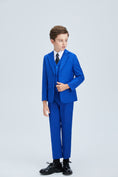 Load image into Gallery viewer, Royal Blue Formal Classic 5 Piece Kids Boys Suits
