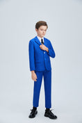 Load image into Gallery viewer, Royal Blue Formal Classic 5 Piece Kids Boys Suits
