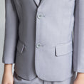 Charger l'image dans la visionneuse de la galerie, Light Grey Formal Classic 5 Piece Boys Suits
