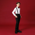 Charger l'image dans la visionneuse de la galerie, Black Formal Tuxedo 5 Piece Boys Suits
