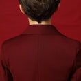 Cargar la imagen en la vista de la galería, Burgundy Formal School 5 Piece Boys Suits
