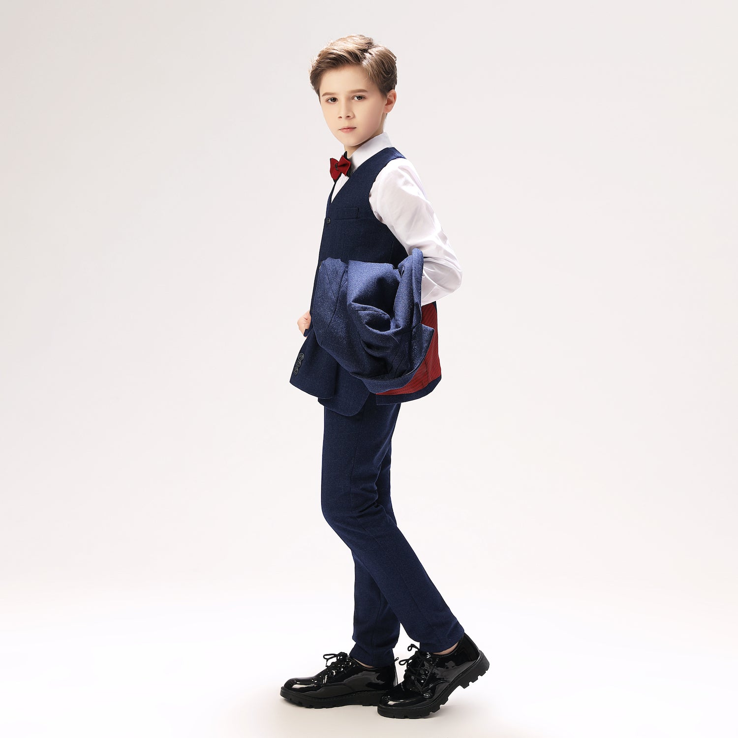 Navy Kid Formal Classic 5 Piece Boys Suits