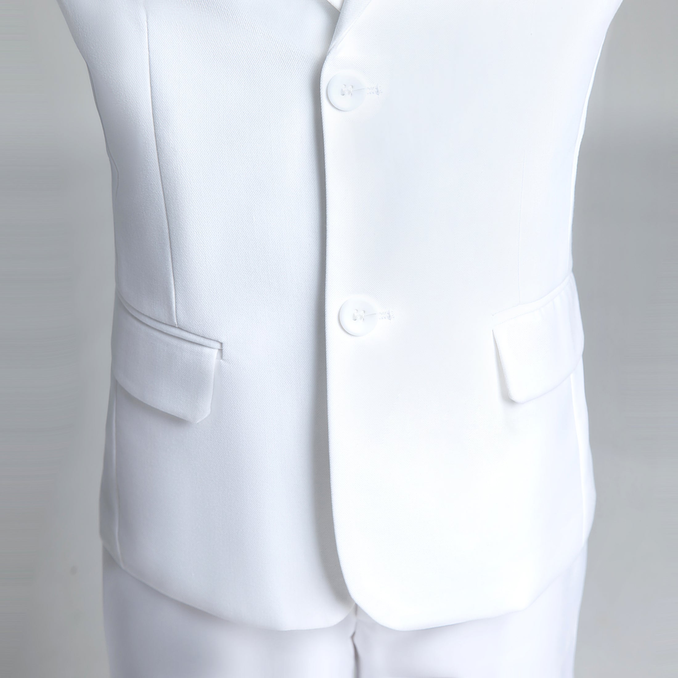 White Tuxedo 5 Piece Boys Suits