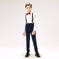 Load image into Gallery viewer, Blue Plaid Elegant 5 Piece Boys Suits
