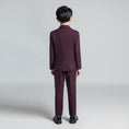 Cargar la imagen en la vista de la galería, Purple Red Fashion 5 Piece Boys Suits
