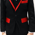 Cargar la imagen en la vista de la galería, Black Classic Suits Set 5 Piece Boys Suits
