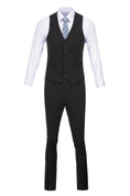 Cargar la imagen en la vista de la galería, Stripe Men's 3 Piece Suits Double Breasted Blazer Vest Pants(MORE COLORS+)
