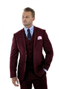 Cargar la imagen en la vista de la galería, Retro Linen Beach Wedding Summer 3 Pieces Men Suits
