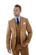 Cargar la imagen en la vista de la galería, Retro Linen Beach Wedding Summer 3 Pieces Men Suits
