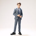 Charger l'image dans la visionneuse de la galerie, Grey Formal 5 Piece Boys Suits
