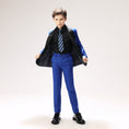 Gallery viewerに画像を読み込む, Royal Blue Toddler Tuxedo 5 Pieces Wedding Outfit
