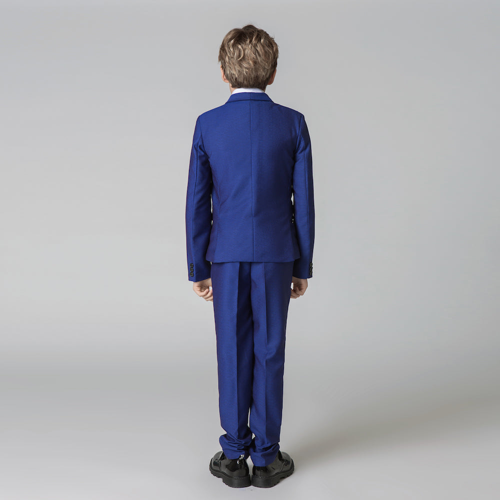 Royal Blue Formal Classic 5 Piece Kids Boys Suits