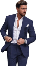 Load image into Gallery viewer, Summer Casual Linen Men's Slim Fit 2 Piece Suit
