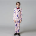 Cargar la imagen en la vista de la galería, Unique Design Slim Fit Modern 5 Piece Boys Suits
