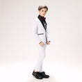 Cargar la imagen en la vista de la galería, Classic Morden Fit Toddler Tuxedo 5 Pieces Boy Suits
