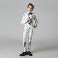 Cargar la imagen en la vista de la galería, Unique Design Slim Fit Modern 5 Piece Boys Suits
