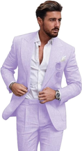 Bild in Galerie-Betrachter laden, Summer Casual Linen Men's Slim Fit 2 Piece Suit
