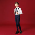 Charger l'image dans la visionneuse de la galerie, Navy Kid Formal Classic 5 Piece Boys Suits
