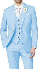 Wedding Groomsmen Prom Business 3 Piece Men's Suit