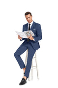 Load image into Gallery viewer, Two Button Wedding 2 Pieces Men's Suits Jacket+Pants
