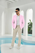 Bild in Galerie-Betrachter laden, Seersucker Striped Men's Summer Blazer
