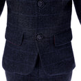 Load image into Gallery viewer, Plaid Woolen Elegant 5 Piece Boys Suits
