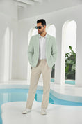 Charger l'image dans la visionneuse de la galerie, Seersucker Striped Men's Summer Blazer
