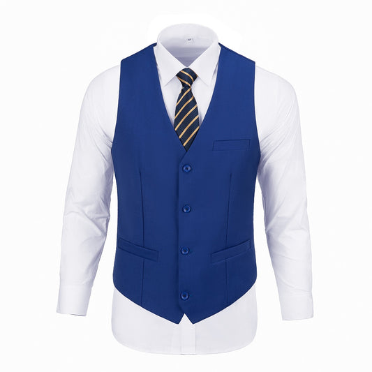 Royal Blue Men's Vest for Party, Wedding and Business